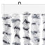 flueforhæng 90x200 cm chenille lysegrå og mørkegrå