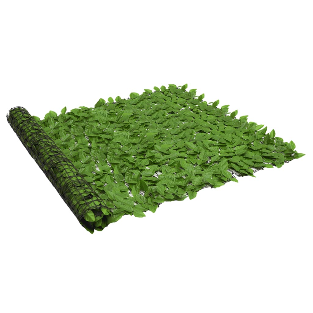 altanafskærmning 300x150 cm med grønne blade
