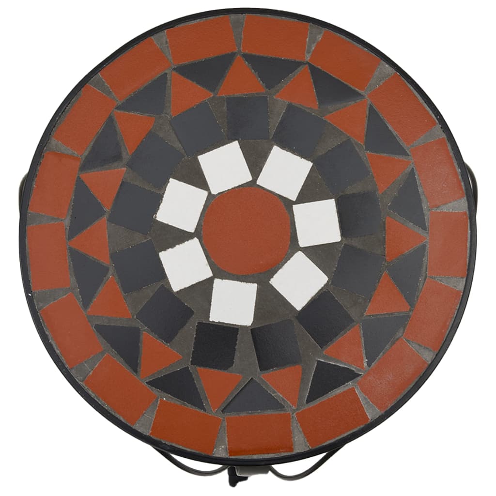planteborde 3 stk. keramik terracotta og hvid