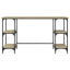 skrivebord 140x50x75 cm konstrueret træ sonoma-eg