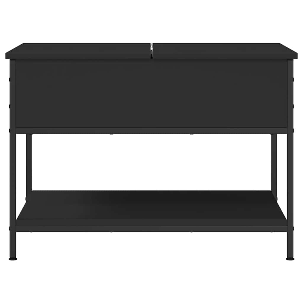 sofabord 70x50x50 cm konstrueret træ sort