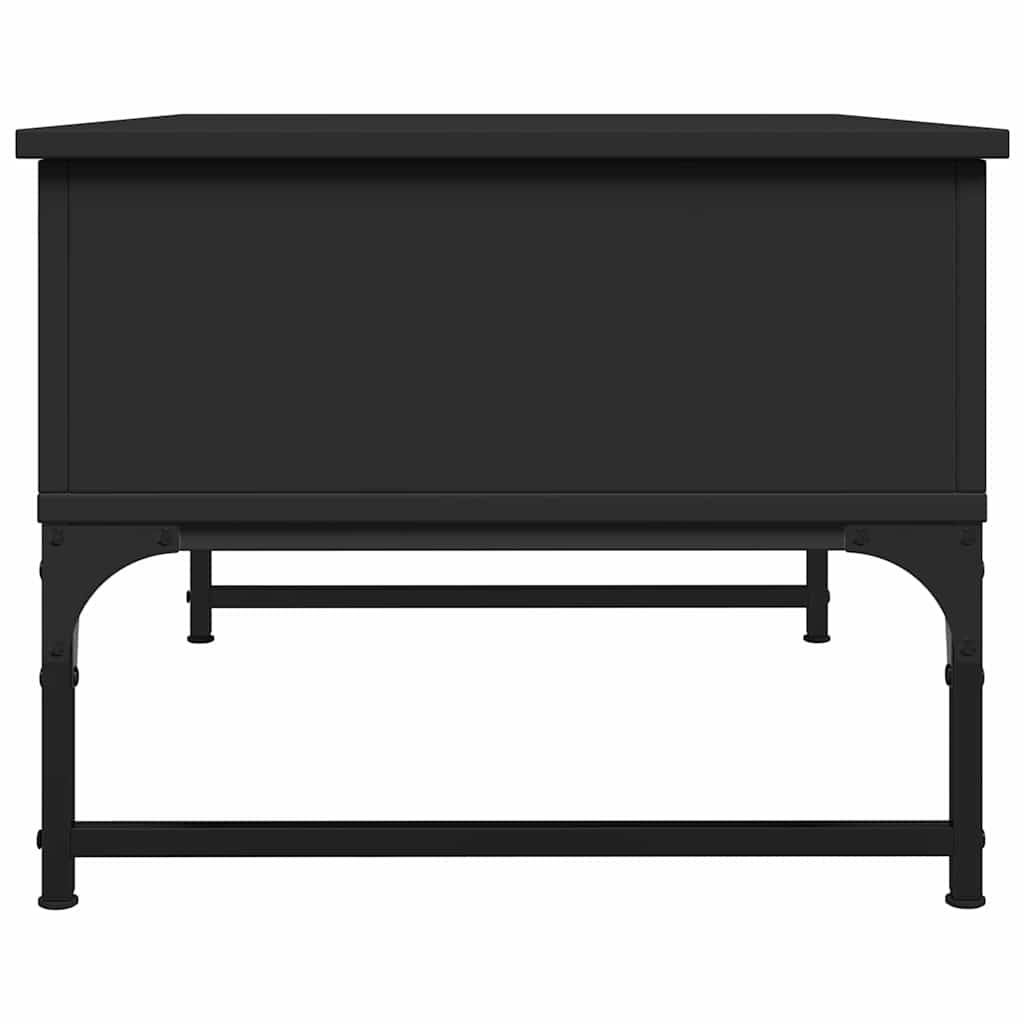 sofabord 70x50x40 cm konstrueret træ sort