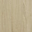 sofabord 100x50x40 cm konstrueret træ og metal sonoma-eg