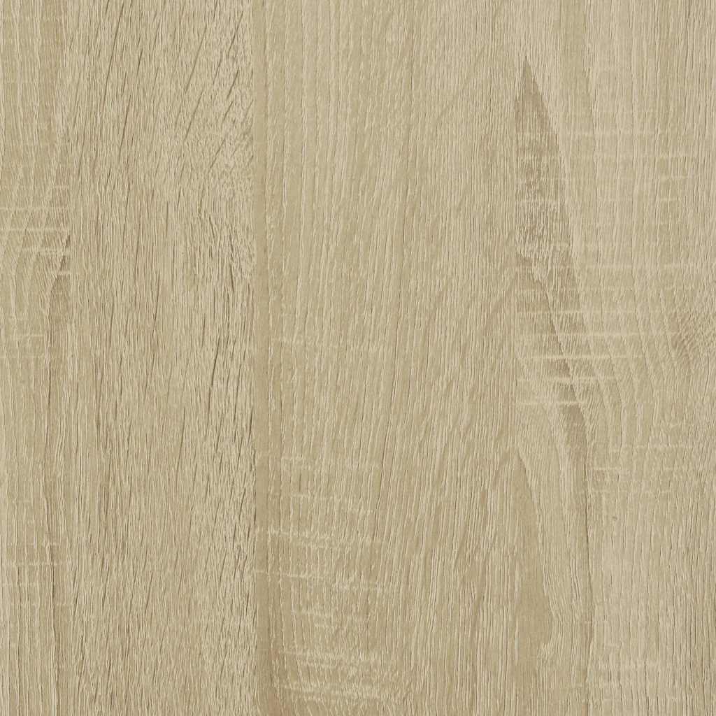 sofabord 100x50x40 cm konstrueret træ og metal sonoma-eg