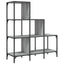 bogreol 92x30x102 cm konstrueret træ og metal grå sonoma-eg
