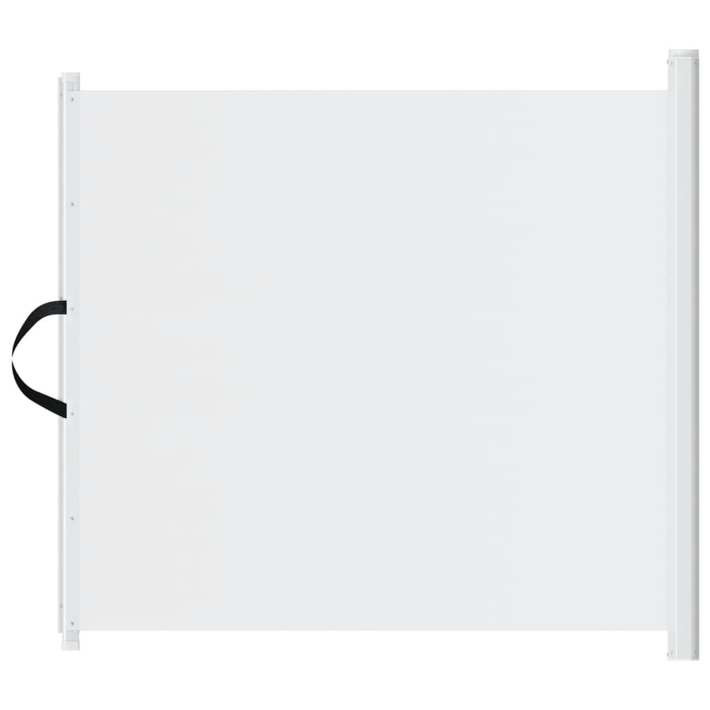 udtrækkelig låge til kæledyr 117,5x125 cm hvid
