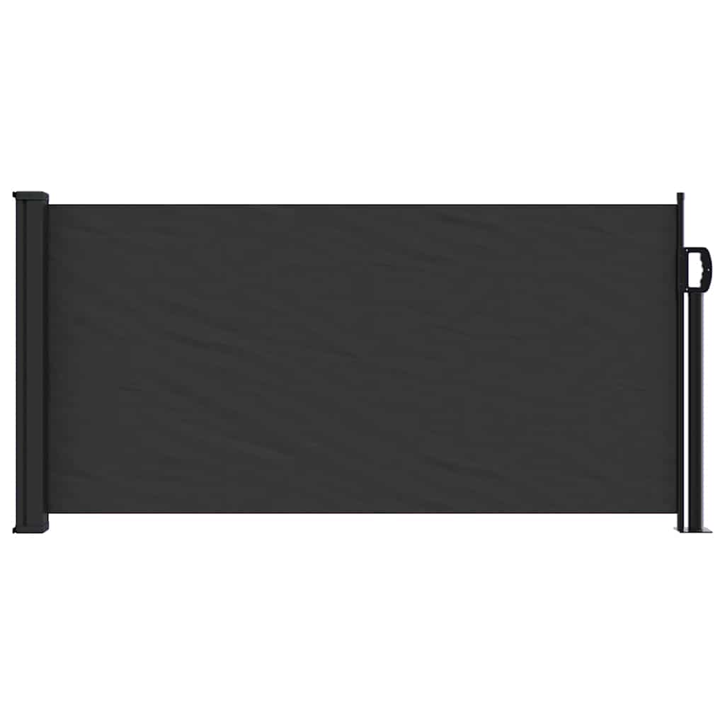 sidemarkise 100x300 cm sammenrullelig sort