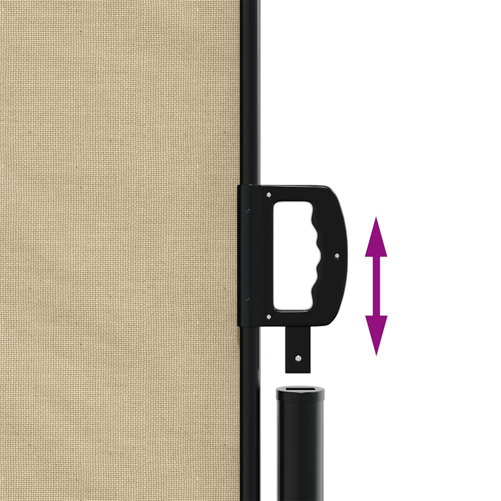 sammenrullelig sidemarkise 100x300 cm beige