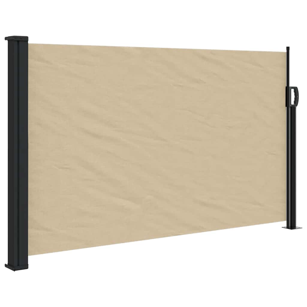 sidemarkise 117x300 cm sammenrullelig beige