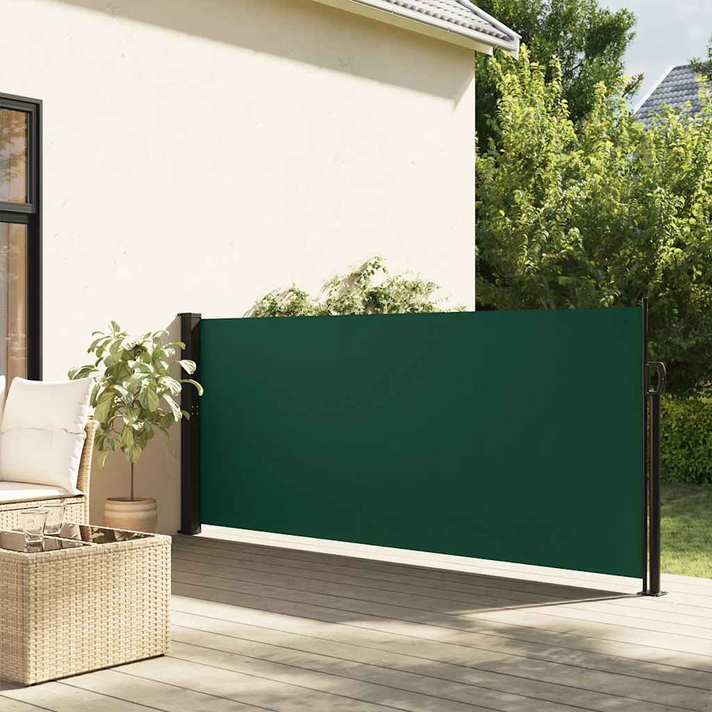 sammenrullelig sidemarkise 140x300 cm mørkegrøn