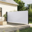 sammenrullelig sidemarkise 170x300 cm hvid