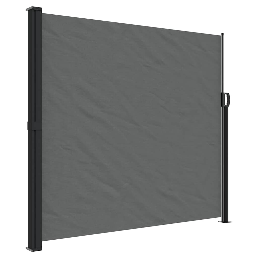 udtrækkelig sidemarkise antracit 180x300 cm