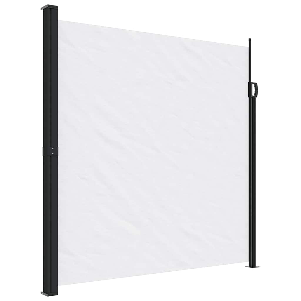 sammenrullelig sidemarkise 200x300 cm hvid