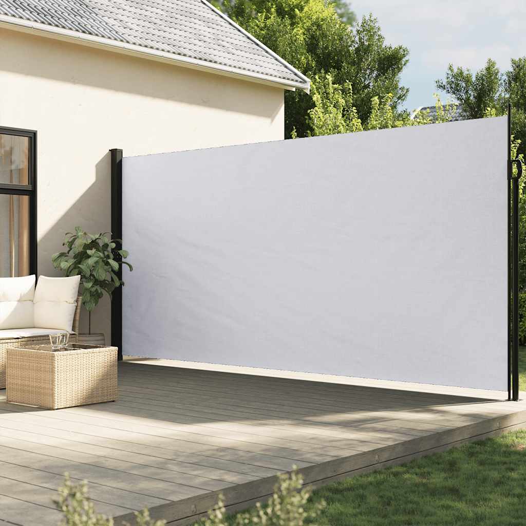 sammenrullelig sidemarkise 200x300 cm hvid