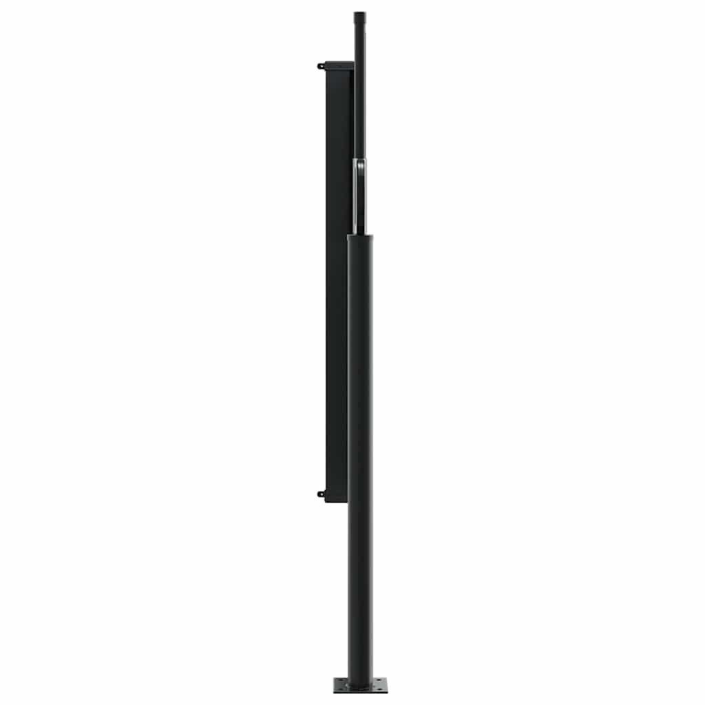 sammenrullelig sidemarkise 100x500 cm gråbrun
