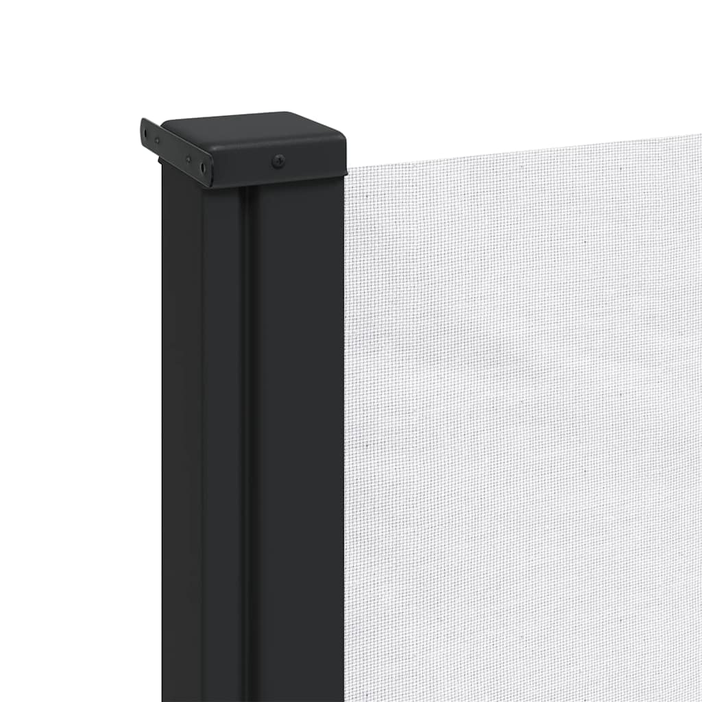 sammenrullelig sidemarkise 120x500 cm hvid