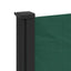 sammenrullelig sidemarkise 120x500 cm mørkegrøn