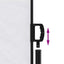 sammenrullelig sidemarkise 140x500 cm hvid