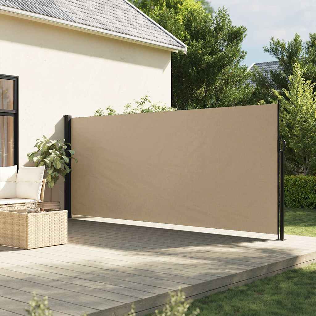 sammenrullelig sidemarkise 180x500 cm beige