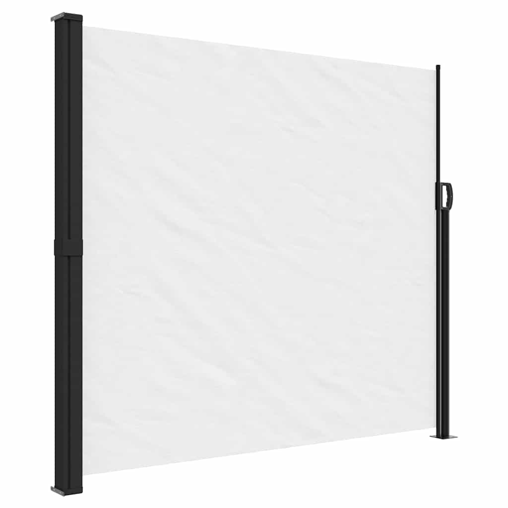 sammenrullelig sidemarkise 180x500 cm hvid