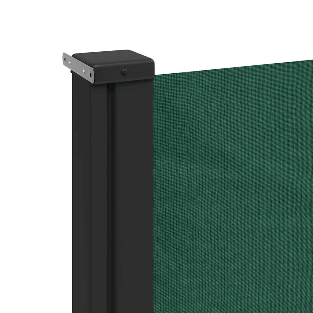 sammenrullelig sidemarkise 180x500 cm mørkegrøn