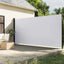 sammenrullelig sidemarkise 220x500 cm hvid