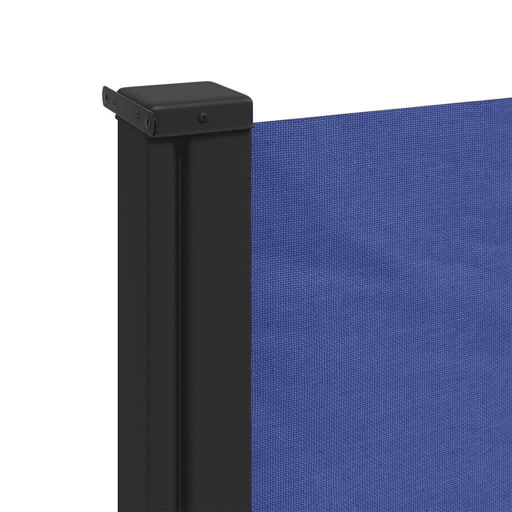 sammenrullelig sidemarkise 120 x 600 cm blå