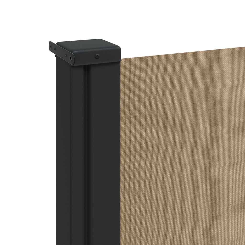 sammenrullelig sidemarkise 120 x 600 cm gråbrun