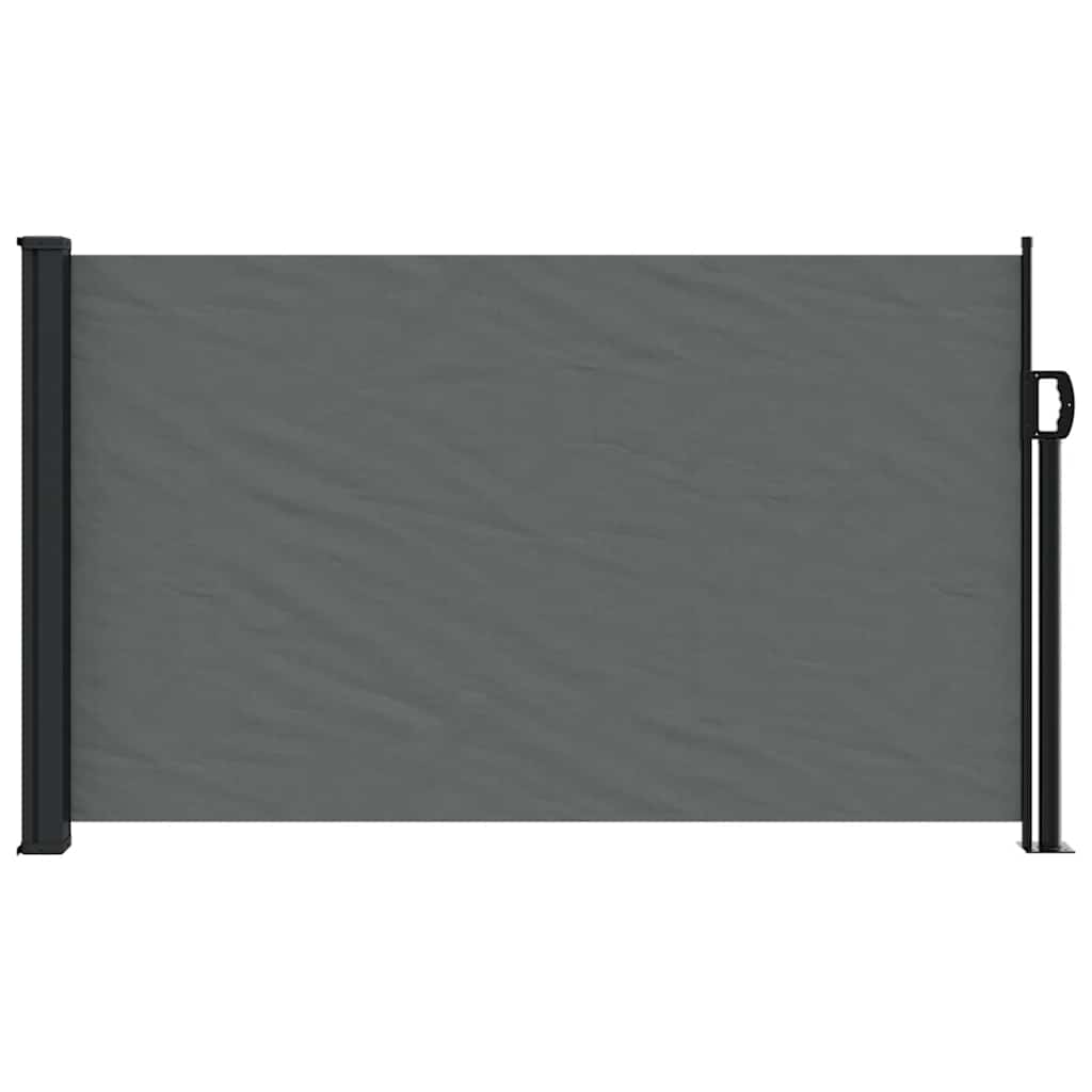 udtrækkelig sidemarkise antracit 120x600 cm