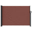 sammenrullelig sidemarkise 140x600 cm brun