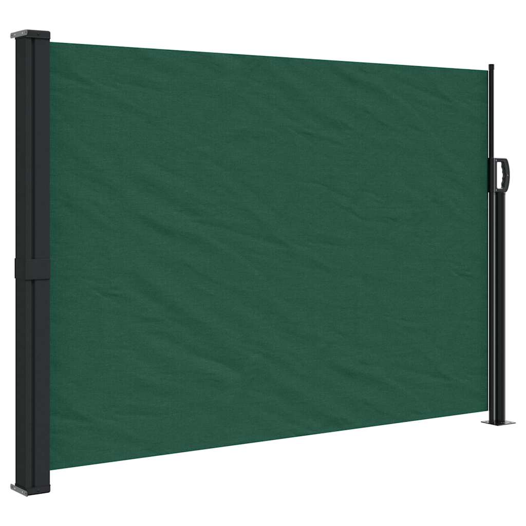 sammenrullelig sidemarkise 140x600 cm mørkegrøn