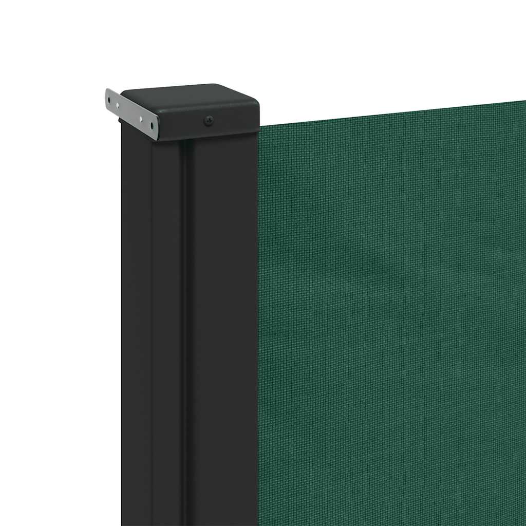 sammenrullelig sidemarkise 180x600 cm mørkegrøn