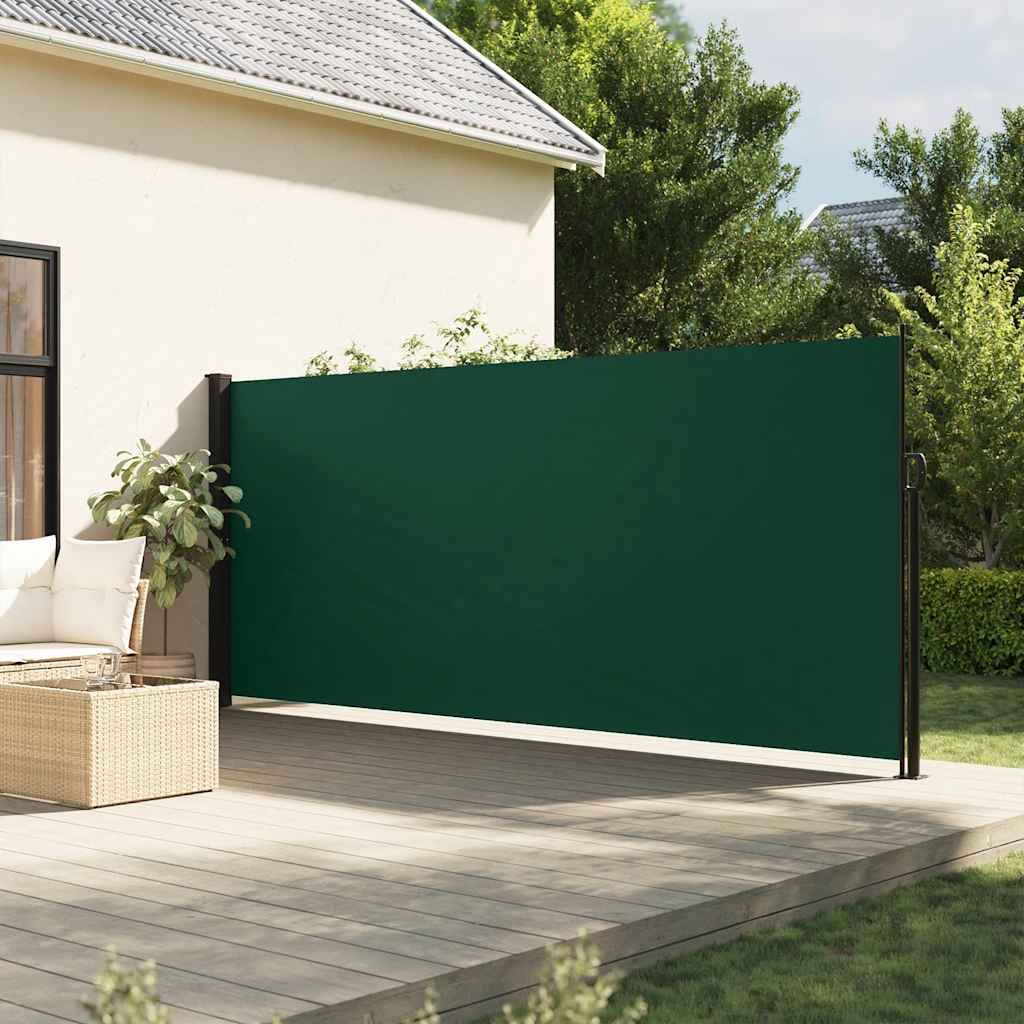 sammenrullelig sidemarkise 180x600 cm mørkegrøn