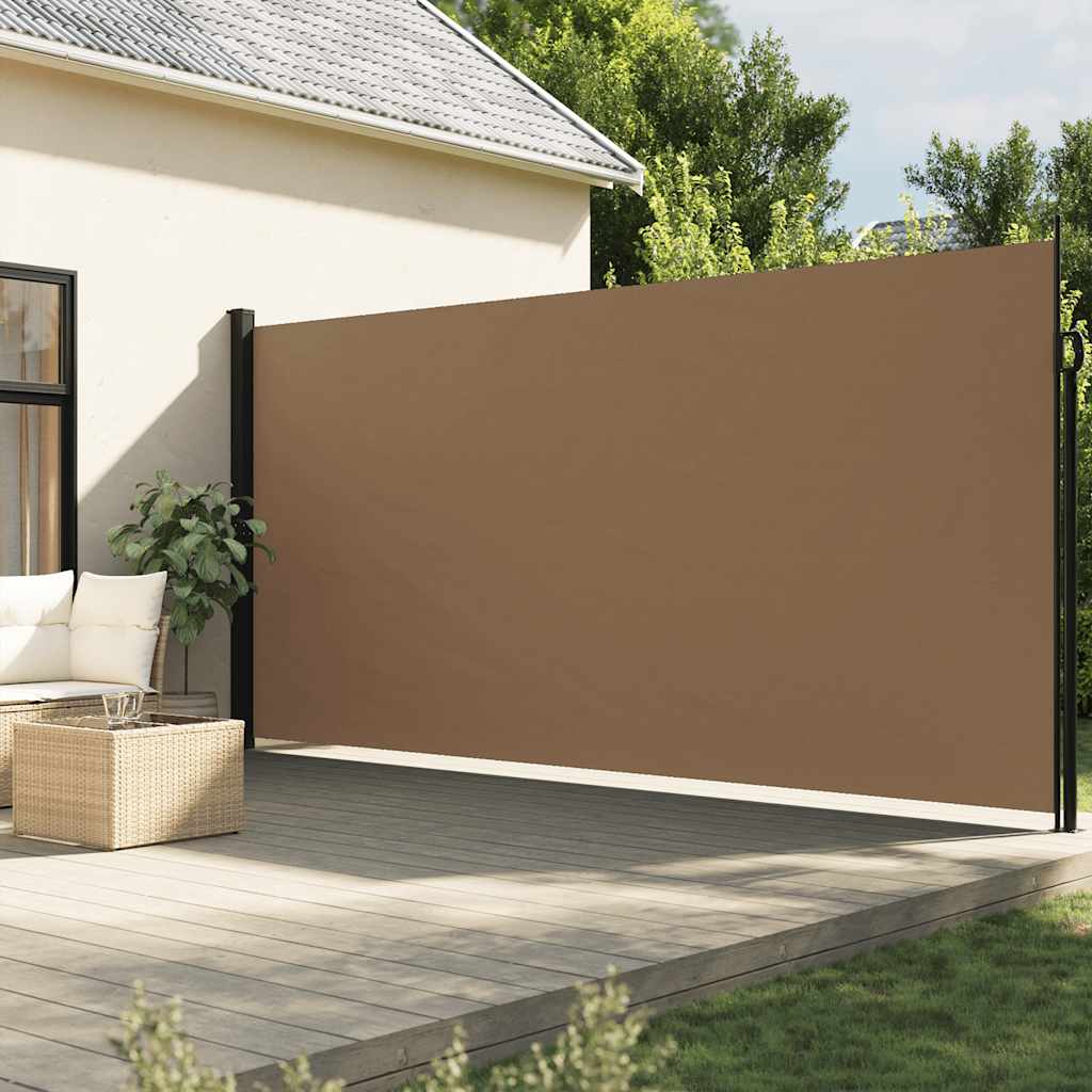 sammenrullelig sidemarkise 220x600 cm gråbrun