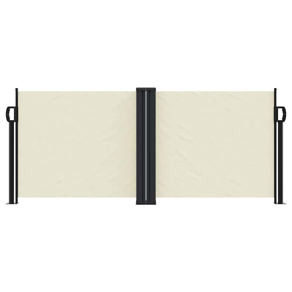 sammenrullelig sidemarkise 100 x 600 cm cremefarvet