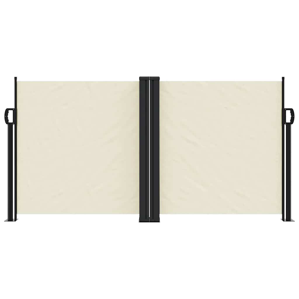 sammenrullelig sidemarkise 120 x 600 cm cremefarvet