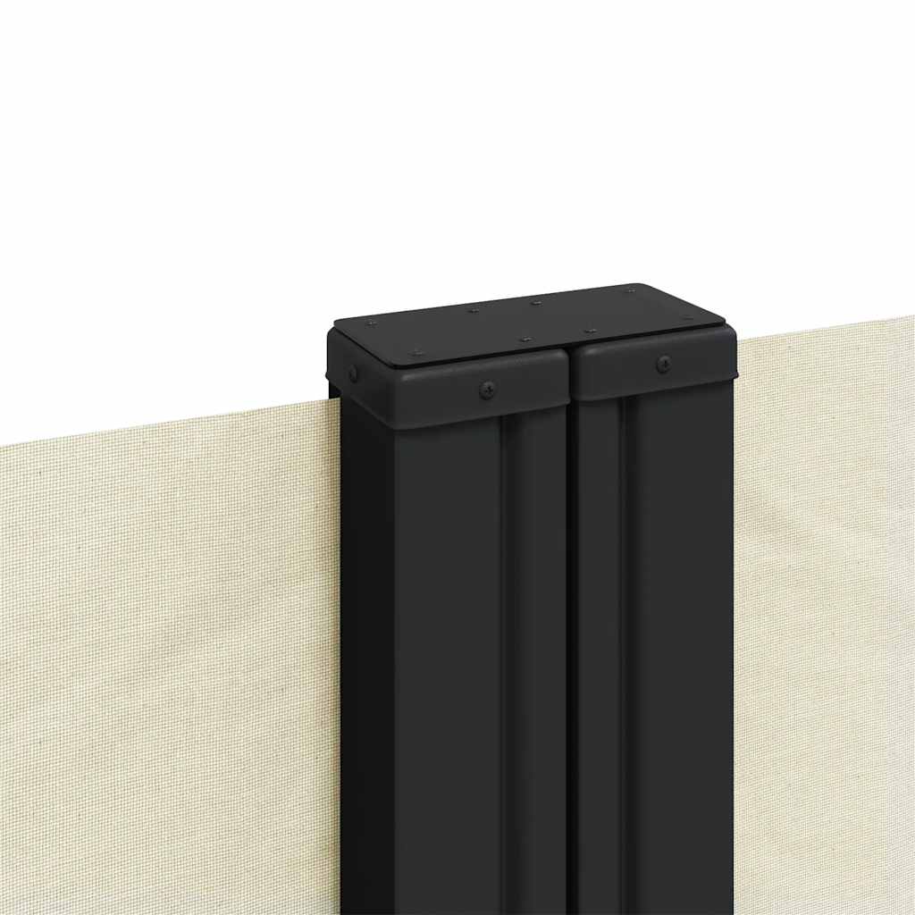 sammenrullelig sidemarkise 120 x 600 cm cremefarvet