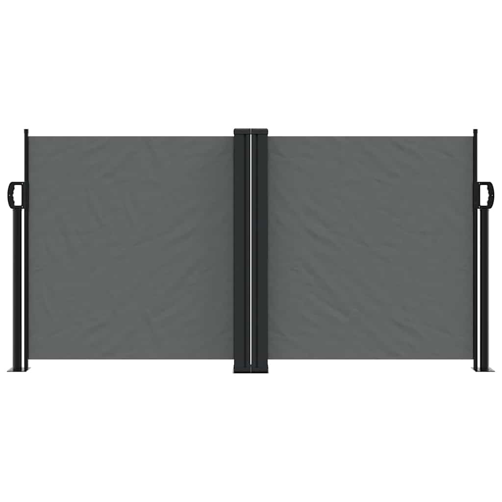 sammenrullelig sidemarkise 120 x 600 cm antracitgrå