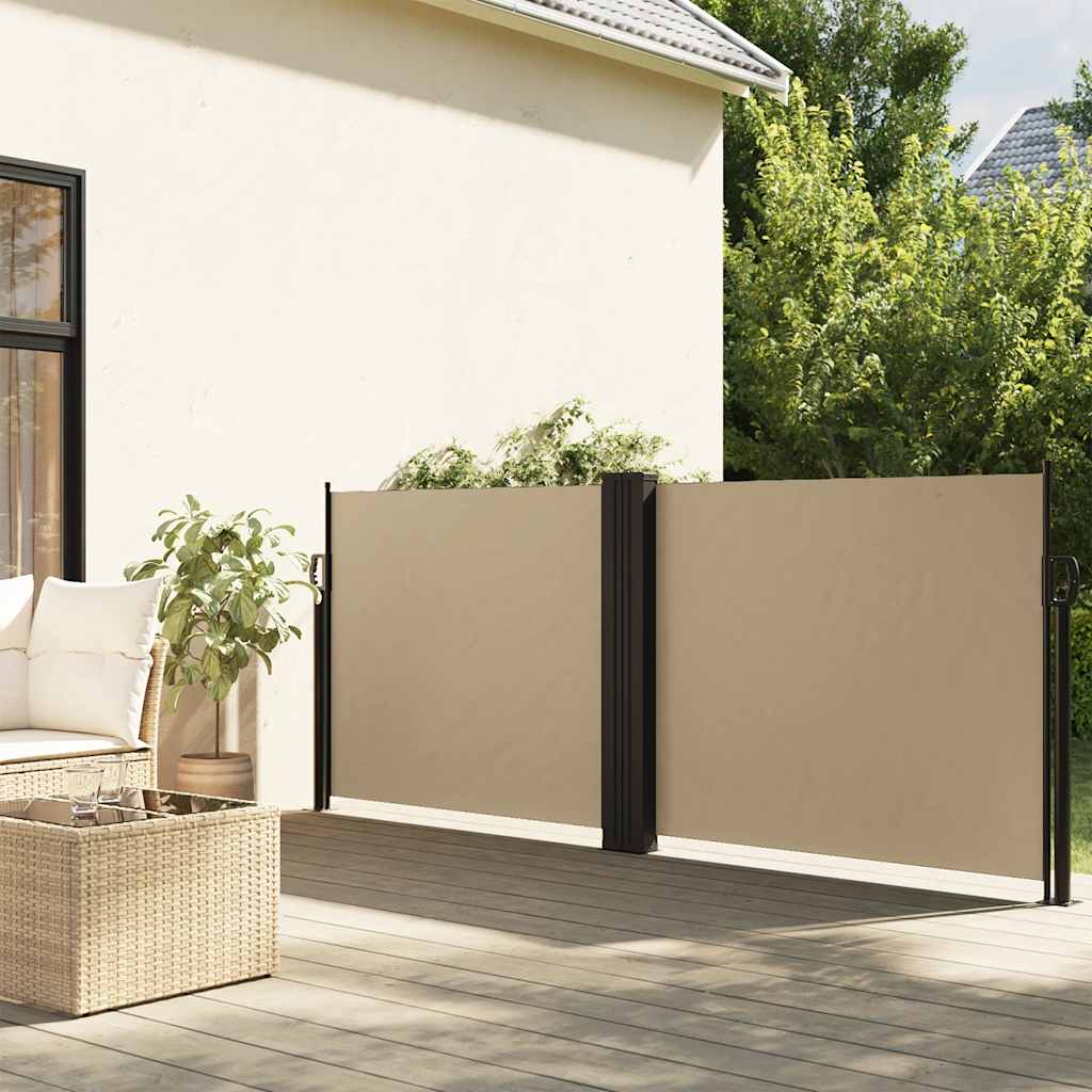 sammenrullelig sidemarkise 120 x 600 cm beige