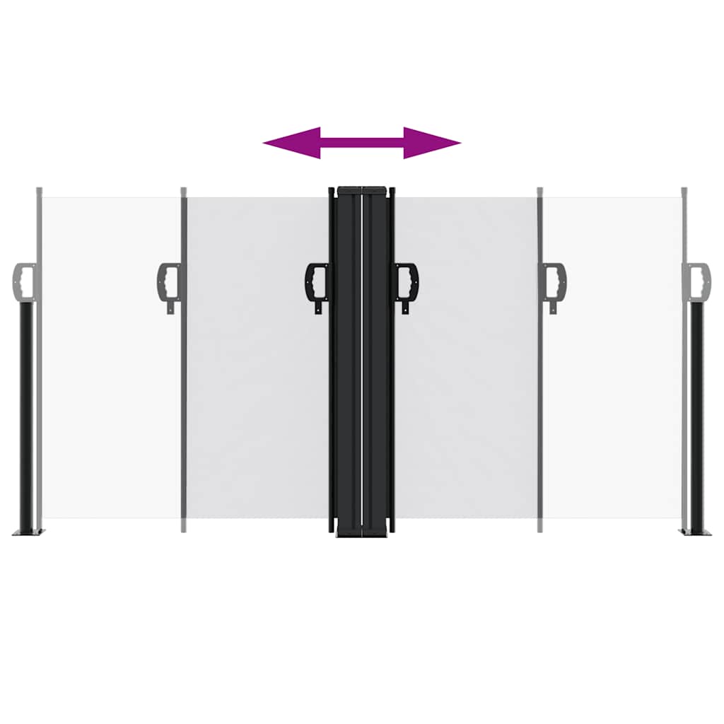 sammenrullelig sidemarkise 120 x 600 cm hvid