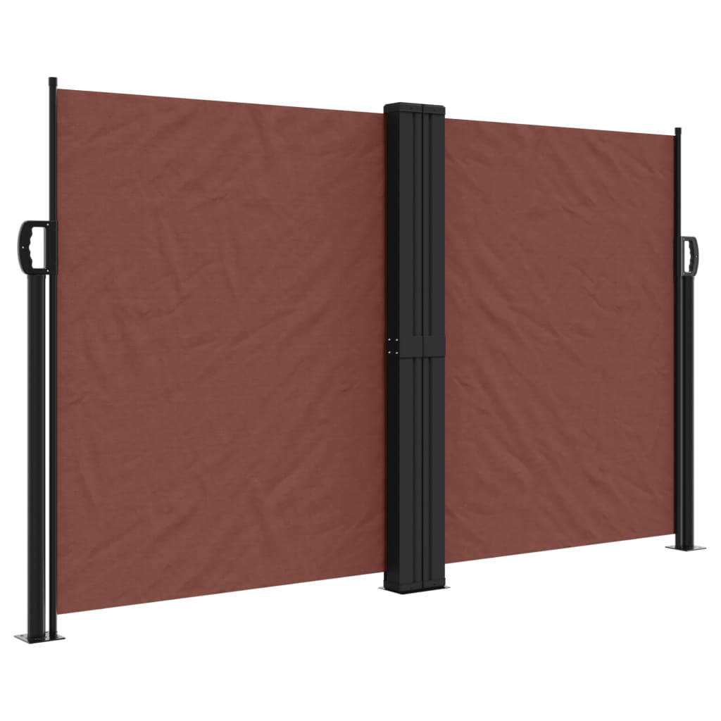 sammenrullelig sidemarkise 140x600 cm brun
