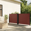 sammenrullelig sidemarkise 140x600 cm brun
