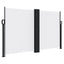 sammenrullelig sidemarkise 140x600 cm hvid