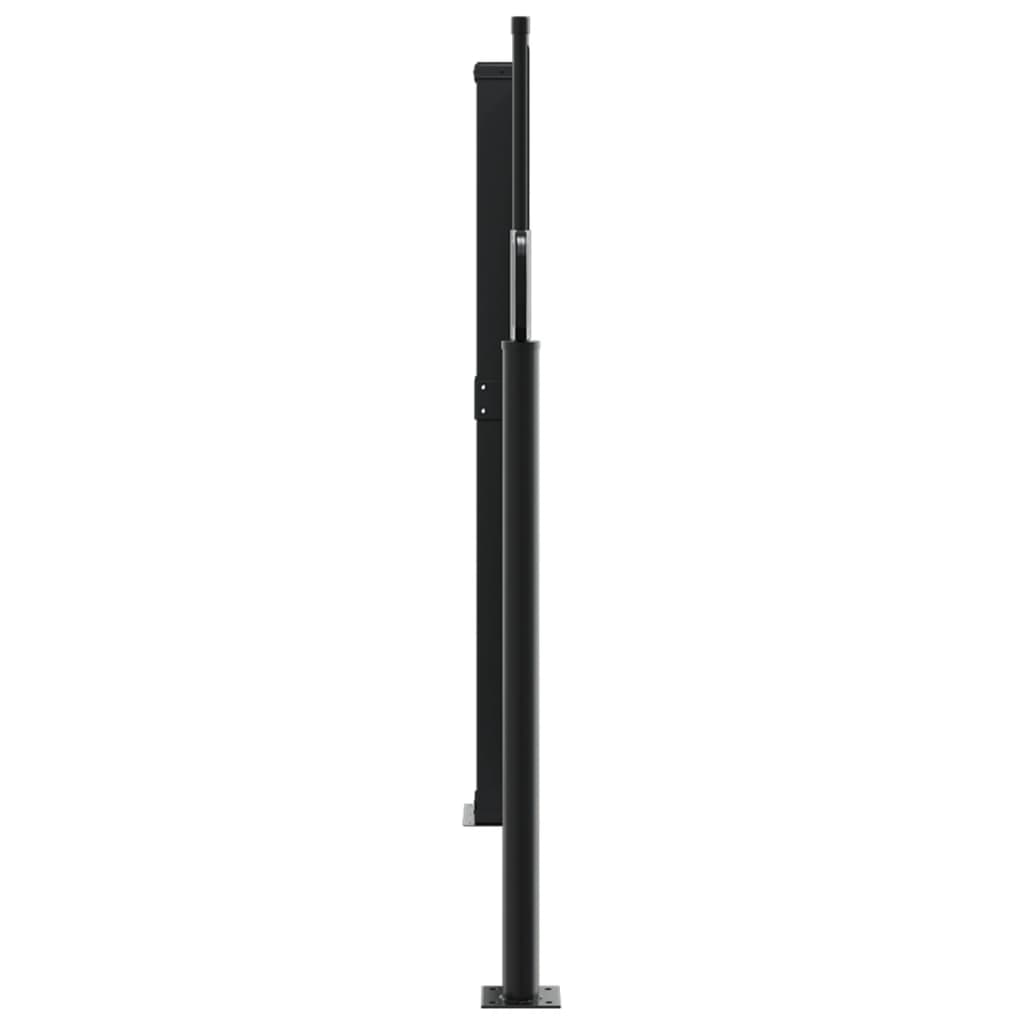 sammenrullelig sidemarkise 140x600 cm gråbrun
