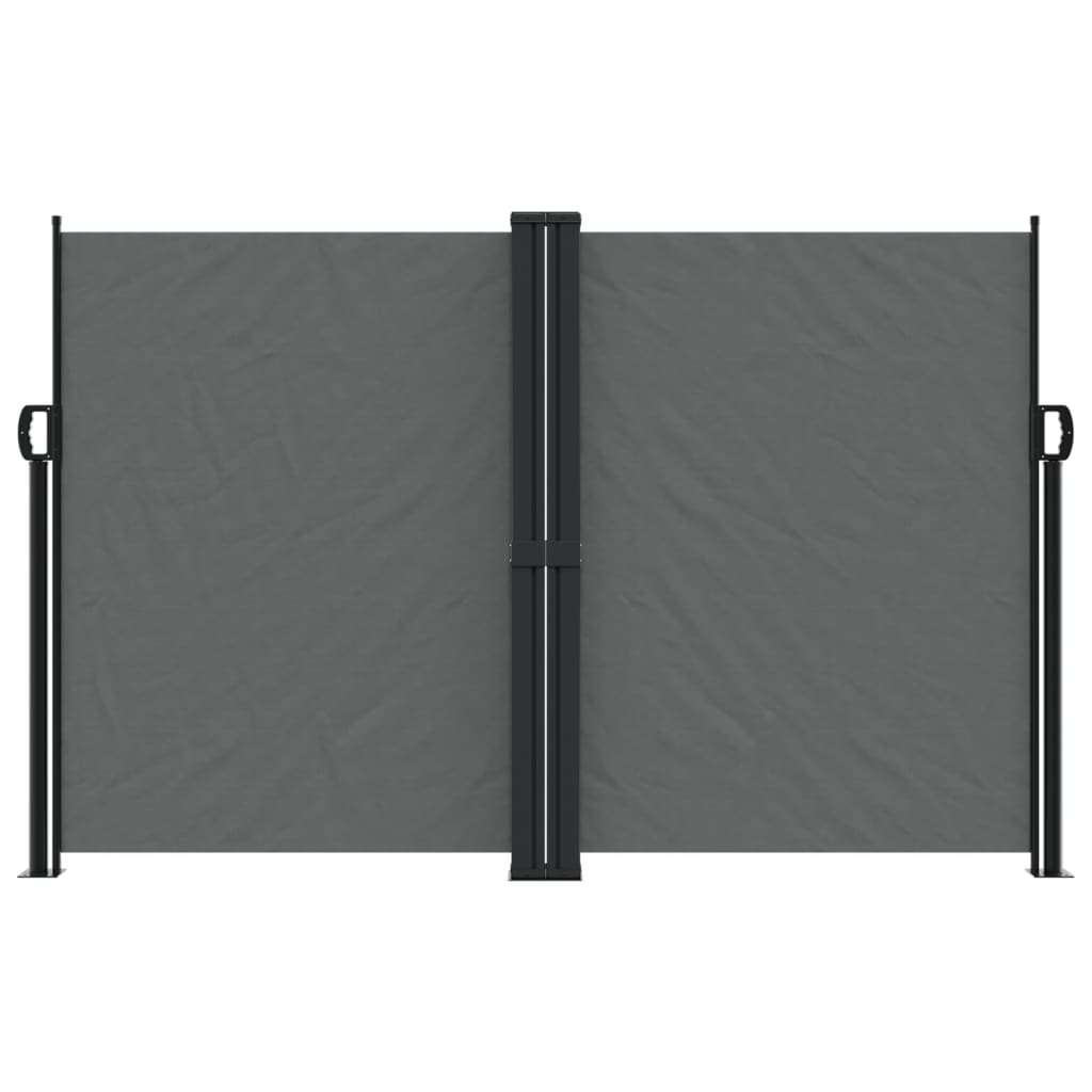 sammenrullelig sidemarkise 160 x 600 cm antracitgrå