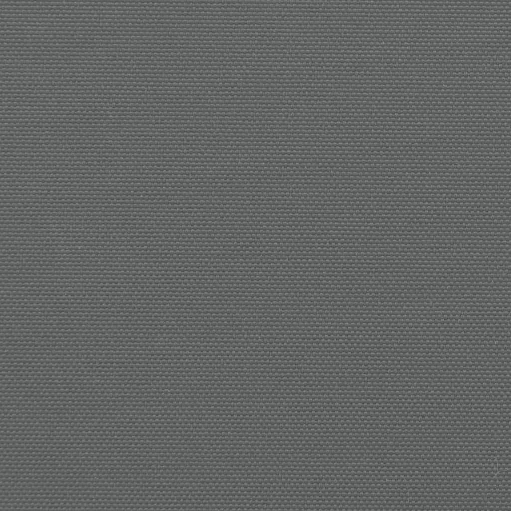 sammenrullelig sidemarkise 160 x 600 cm antracitgrå