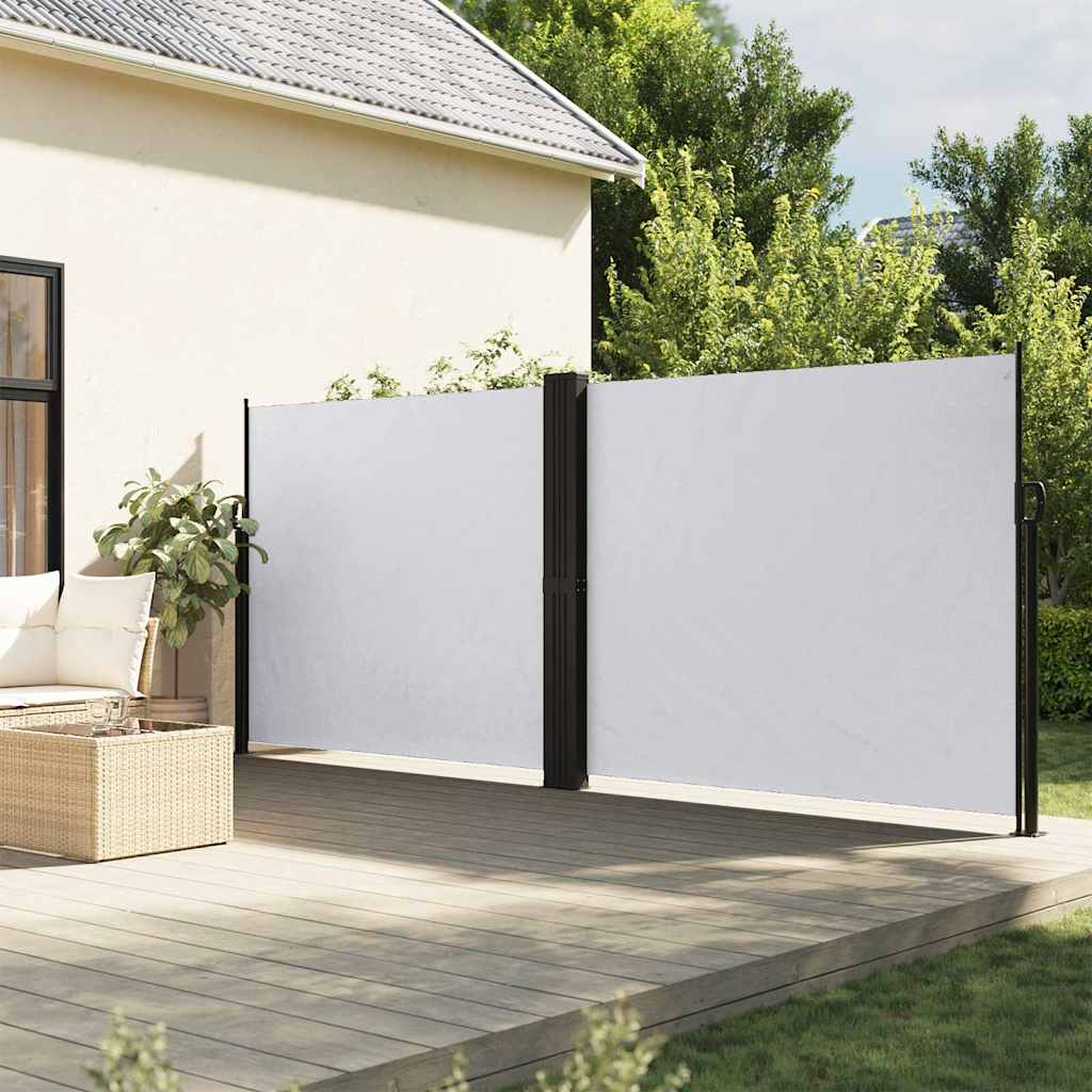 sammenrullelig sidemarkise 160 x 600 cm hvid