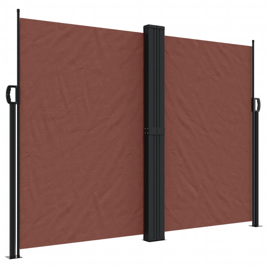 sammenrullelig sidemarkise 180x600 cm brun