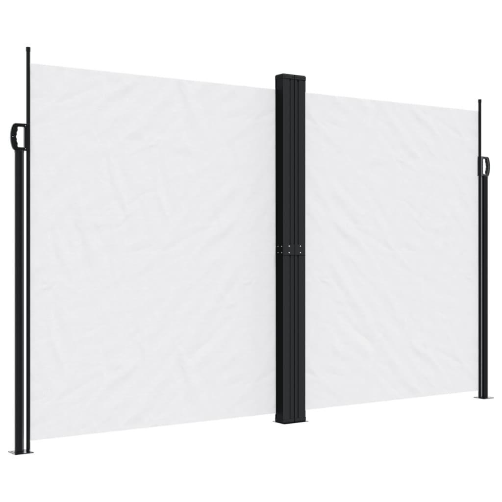 sammenrullelig sidemarkise 200x600 cm hvid