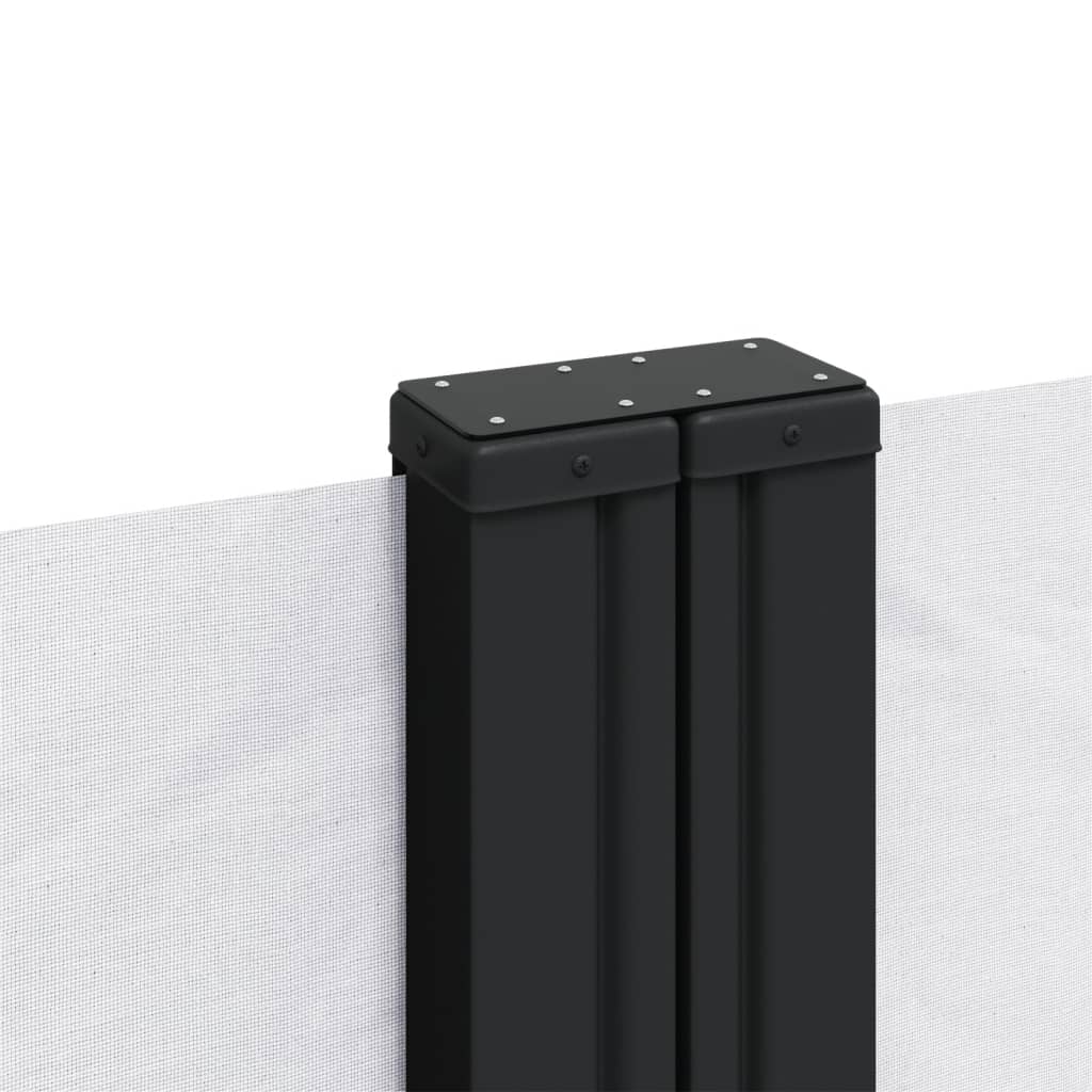 sammenrullelig sidemarkise 200x600 cm hvid